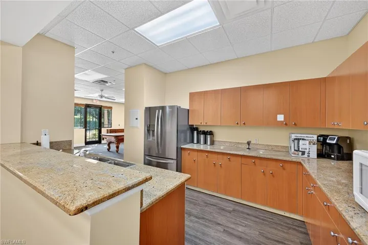 kitchen in clubhouse