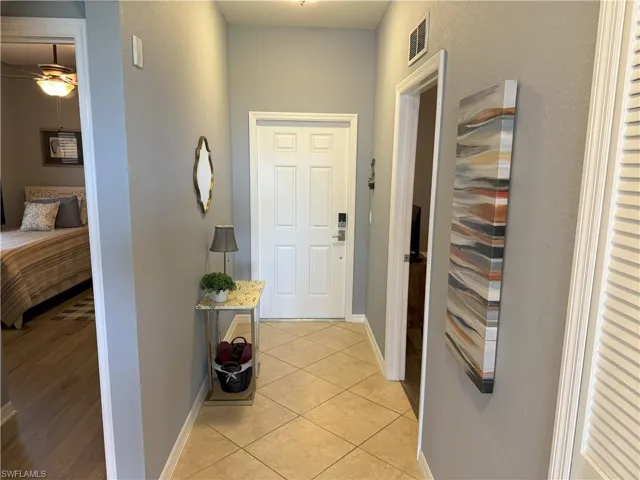Tile floor entryway