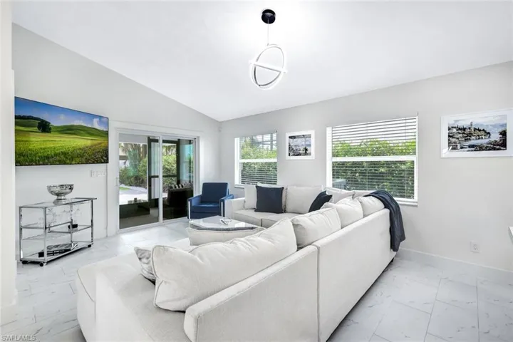 Bright contemporary home with vaulted ceilings!