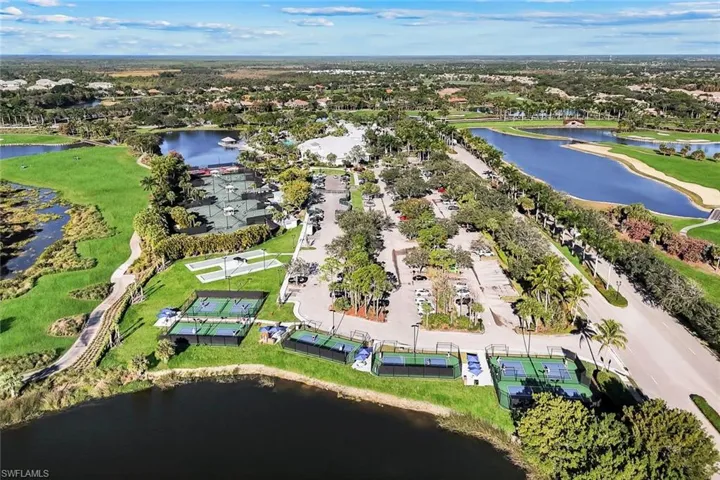 Aerial view of Tennis and Pickleball