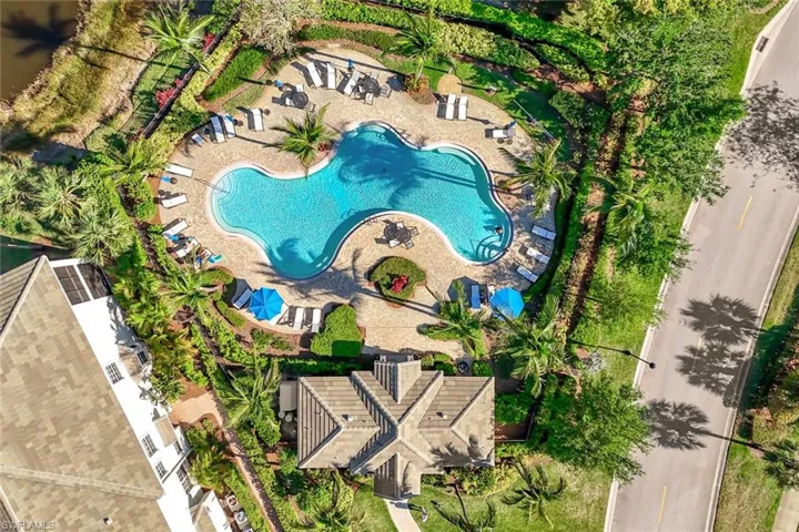 Aerial View of Pool Laguna Pool