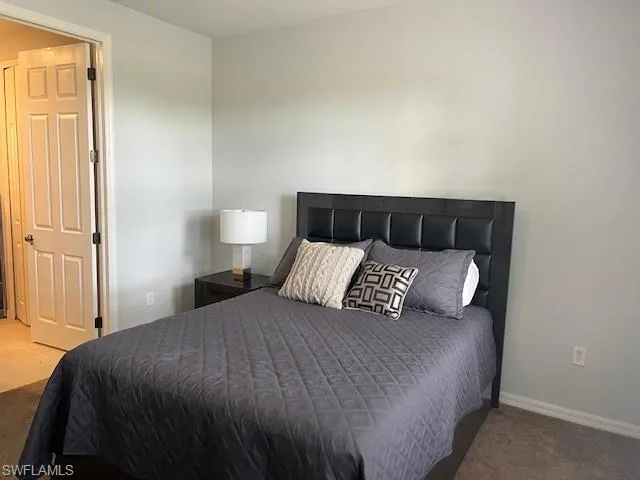 Downstairs bedroom with attached bathroom
