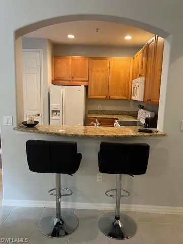 Kitchen with a breakfast bar