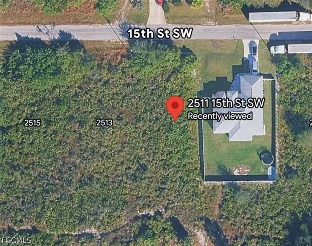 Aerial Map. Depicting the property at 2511 15th St SW and surrounding parcels