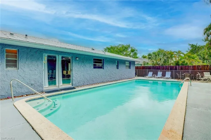 View of pool