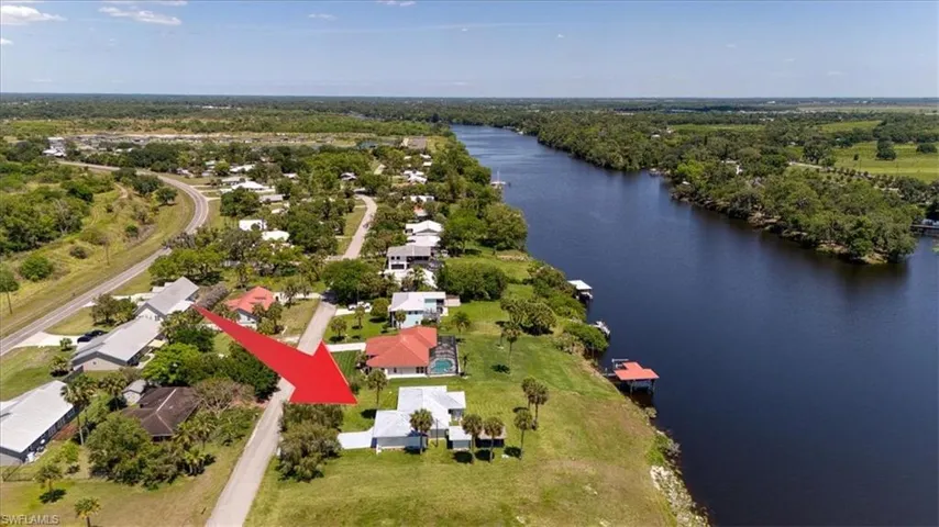 Aerial view look east