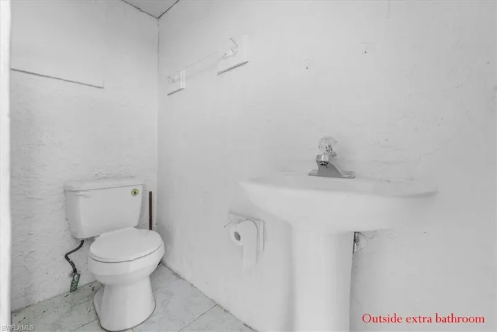 Bathroom 3 access from exterior of home