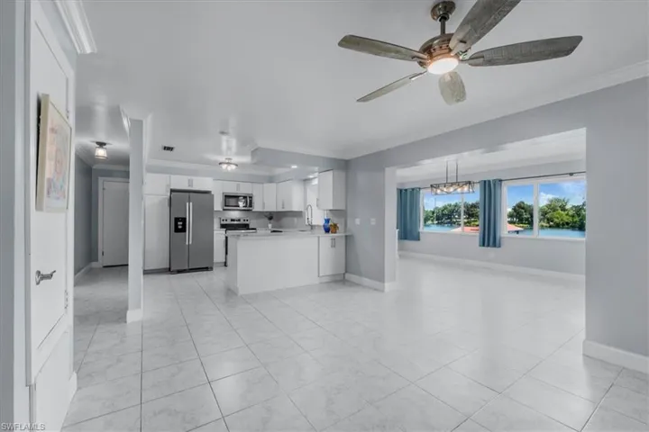 Bonus room and kitchen