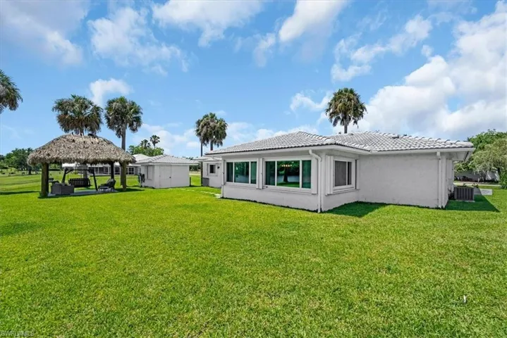 Rear view of home