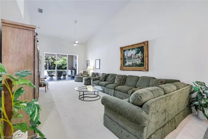 Cathedral Ceilings throughout the Living Room area; gives a spacious/grand feeling when in the home