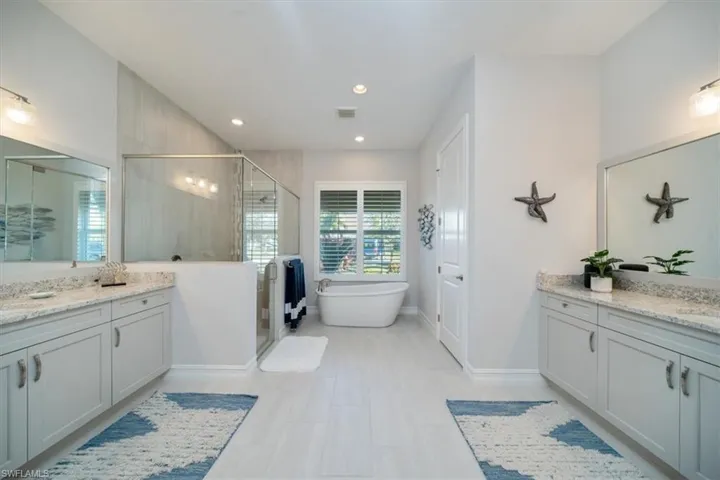 Owner's bath two vanities