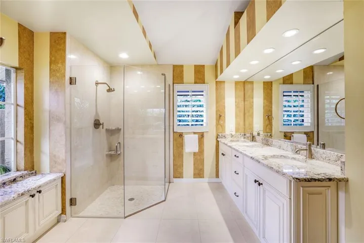 spacious master bath