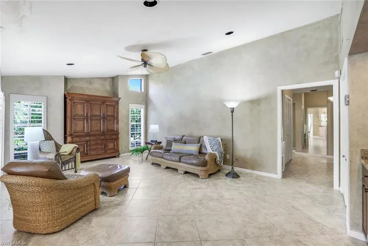 Family room off of kitchen