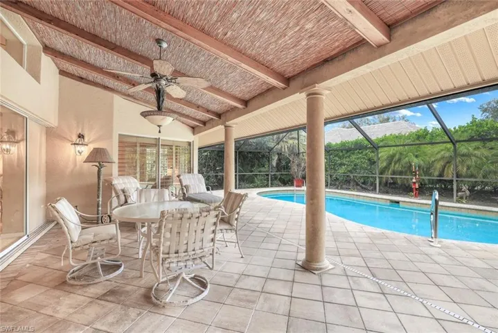 covered pool area