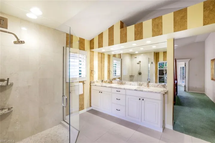 master bath has large closet