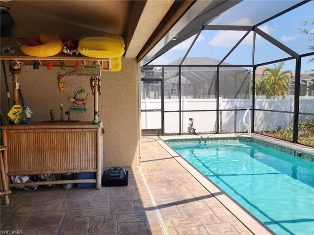 Tiki cart and pool cleaner stay with house