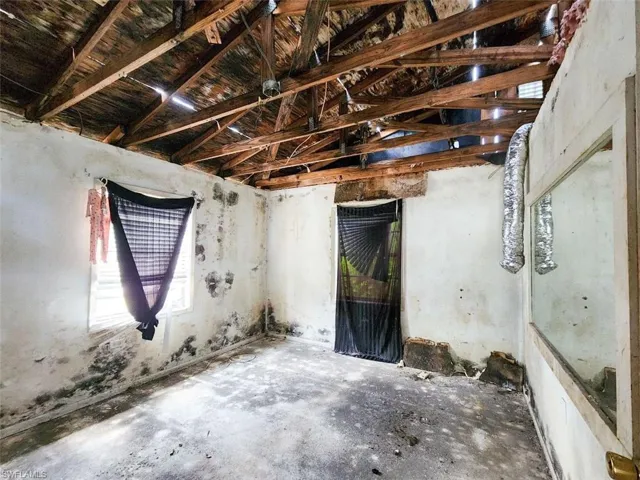 Miscellaneous room with concrete floors