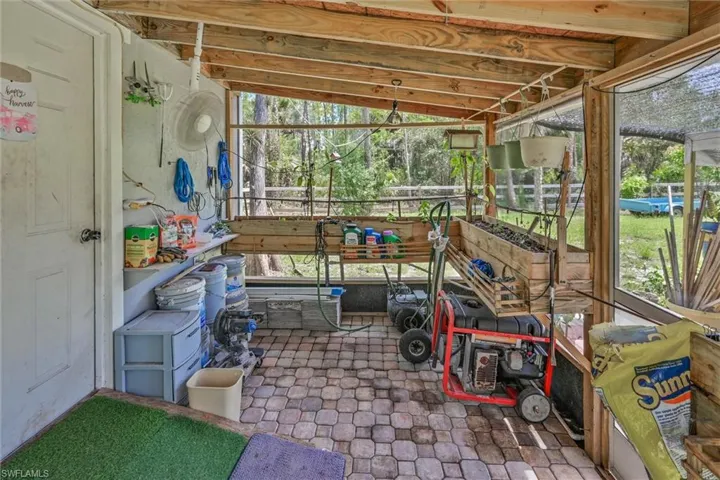 storage and garden greenhouse