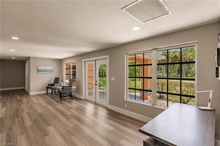 Ample foyer to great open area
