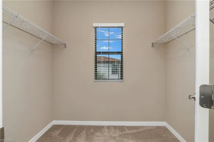 Main bedroom walk in closet