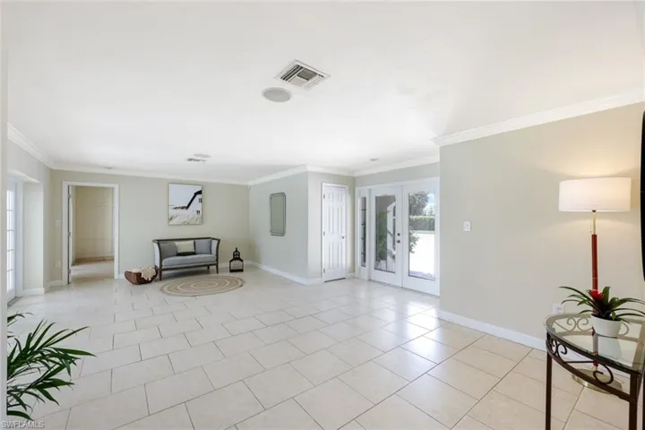 Expansive space in this living room
