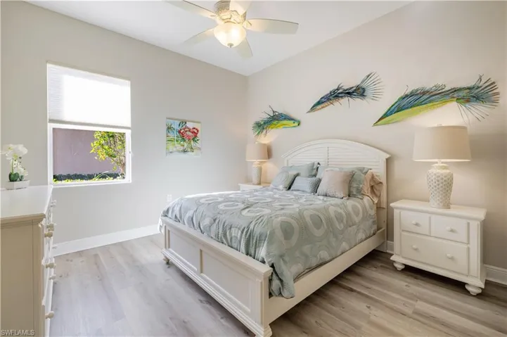 Guest Bedroom 2 with plank flooring