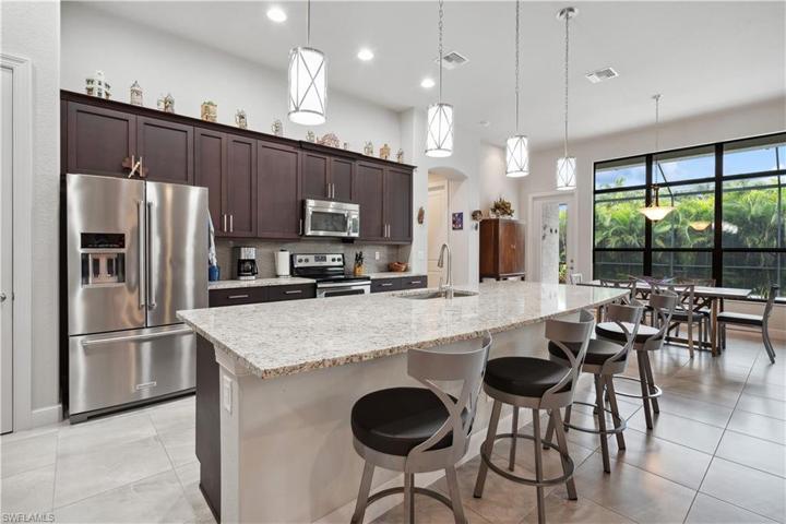 The family chef will enjoy this massive island kitchen!