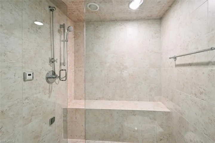 Bathroom featuring an enclosed shower