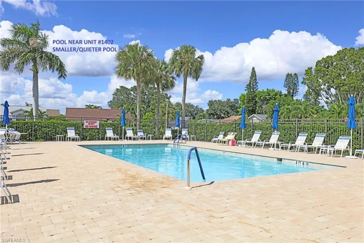 2ND - SMALLER / QUIETER POOL - NEAR UNIT #1402