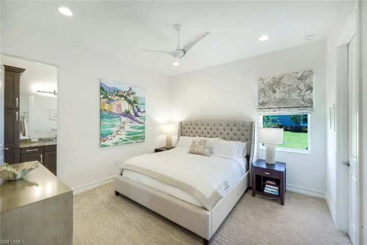 Comfortable guest accommodations with ample closet and en suite bathroom
