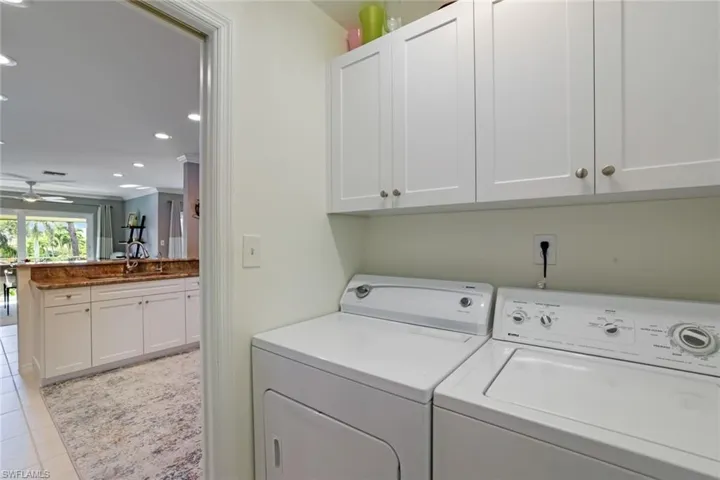 Laundry w/ Built-in pantry.