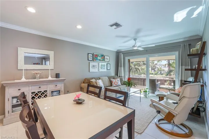 Dining area open to family room
