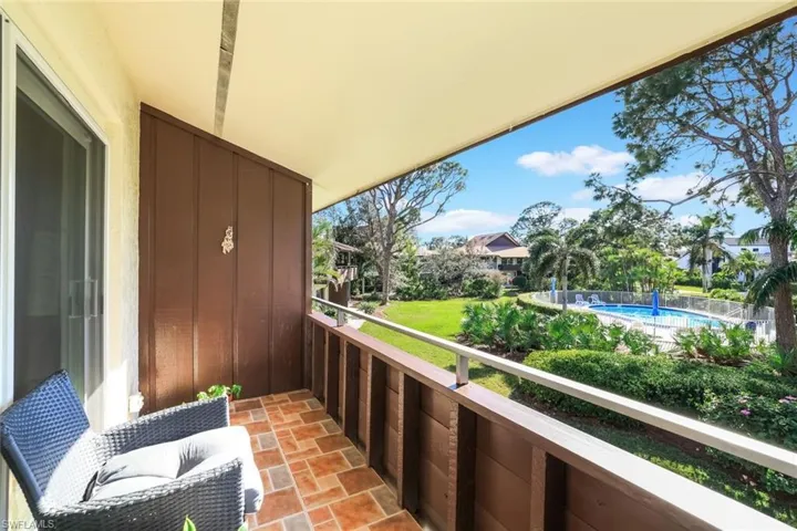 Overlooking upgraded community pool
