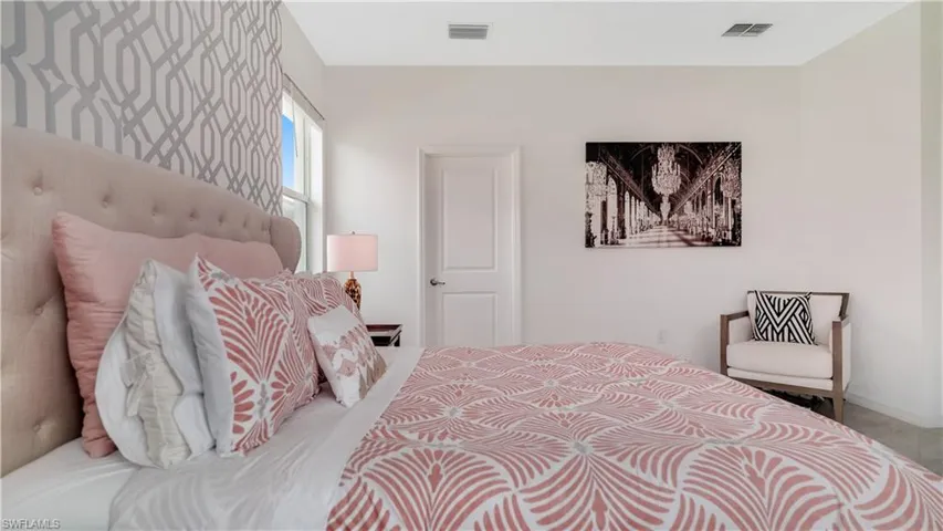 Bedroom with baseboards