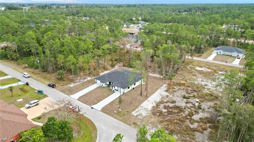 Drone / aerial view of a heavily wooded area