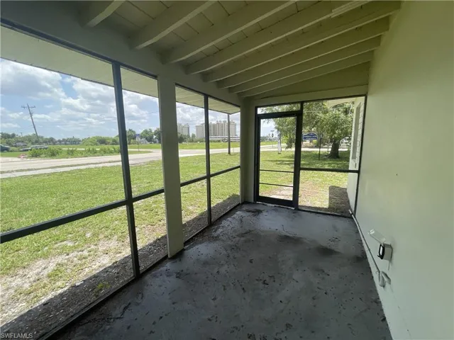 Screened front porch