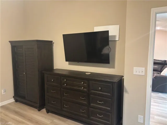 Bedroom featuring light wood finished floors
