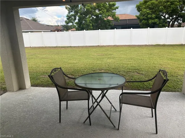 View of patio