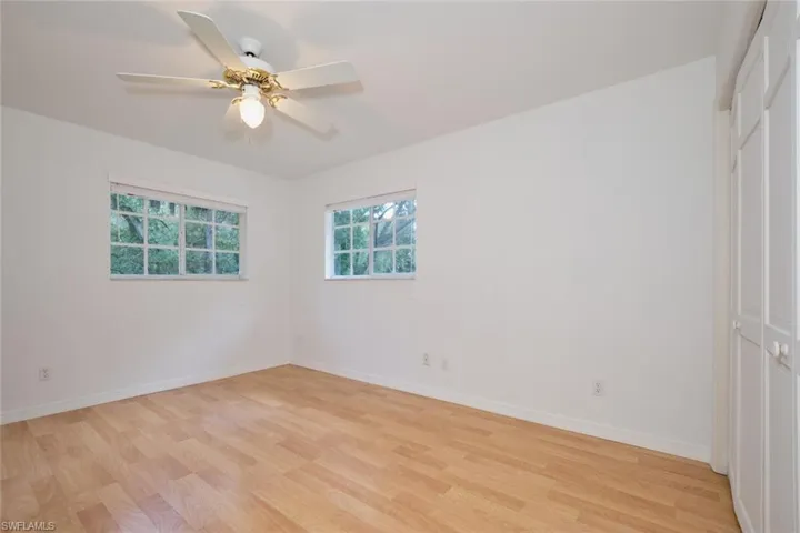 Third bedroom includes a custom closet