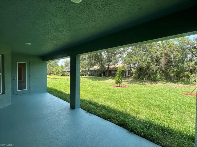 View of Back Yard from the Lanai