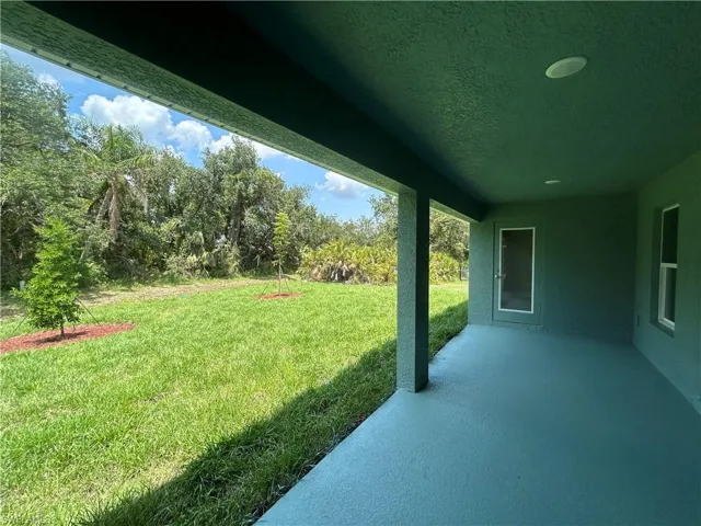 View of Back Yard from the Lanai