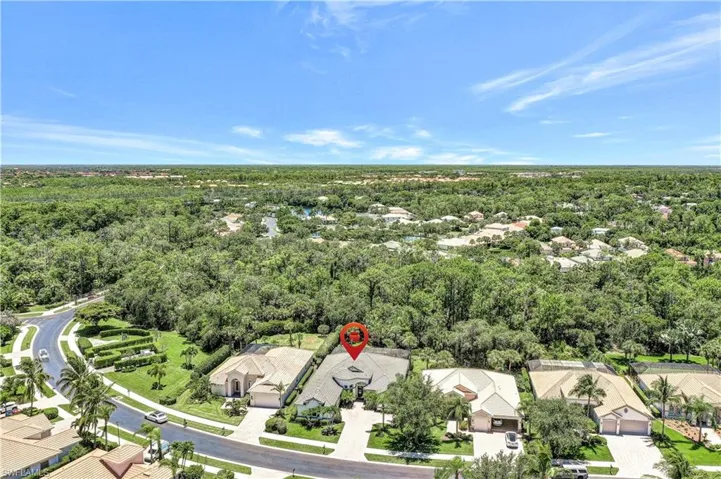 View of preserve lot from drone / aerial view