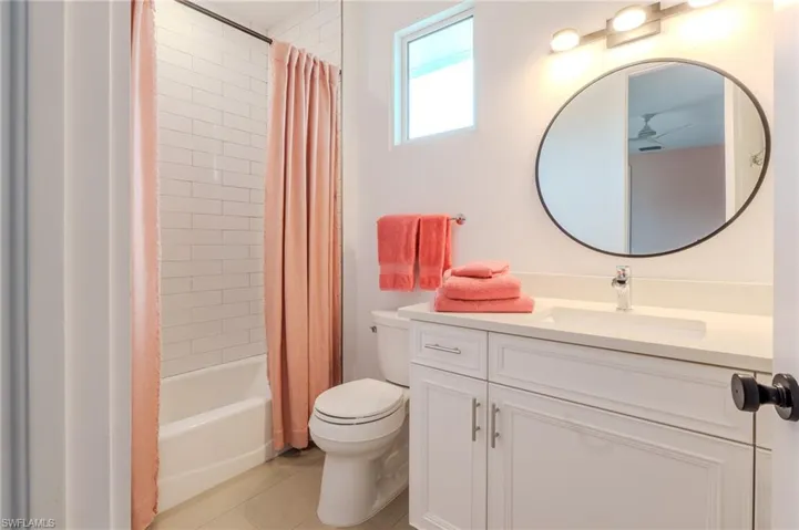 Bedroom #4 has the private powder room ensuite