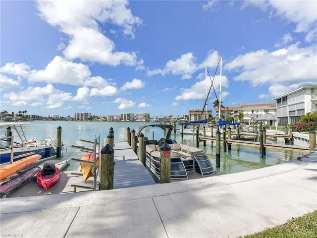 Dock featuring a water view