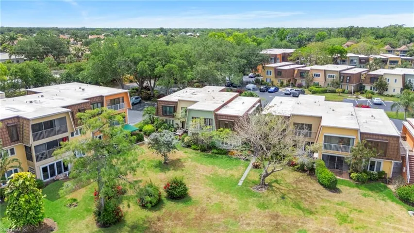 Aerial view of residential area