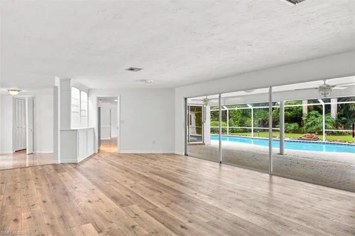 Living room with formal dining area
