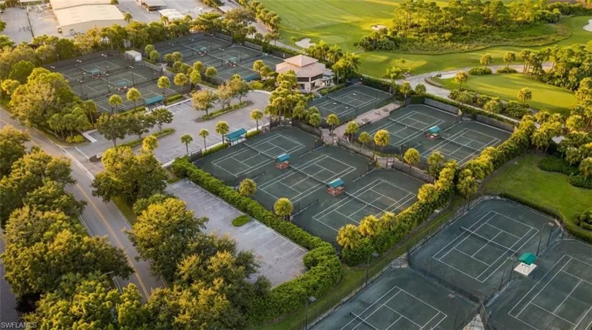 Drone / aerial view of a local golf course