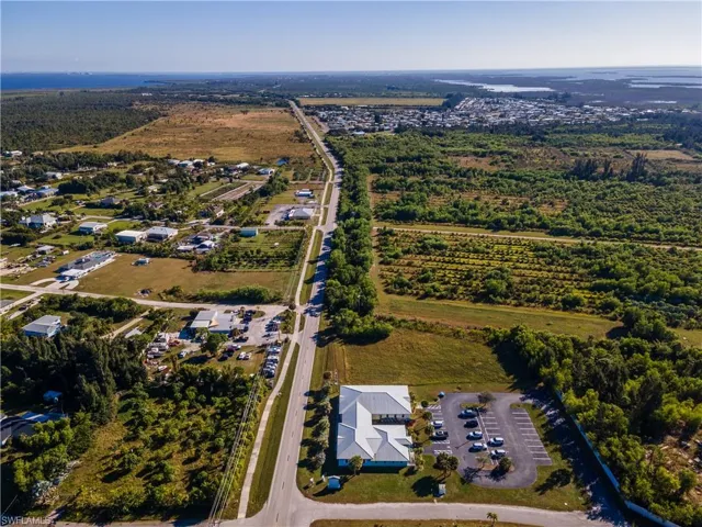 Aerial overview of property's location