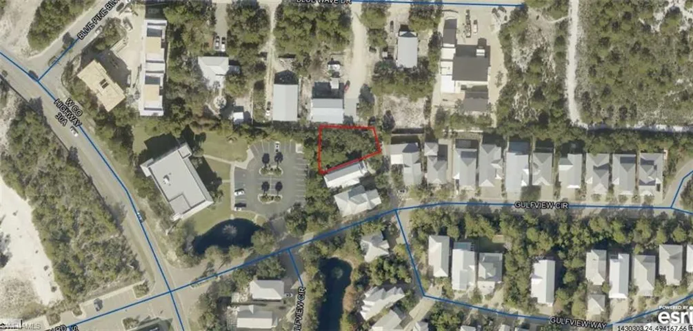 Aerial Property Map. Displaying the property boundaries and surrounding structures