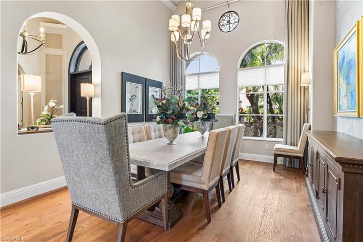 De Chateau Wood Flooring, Custom Hand Painted Domed Ceiling, Bay Windows